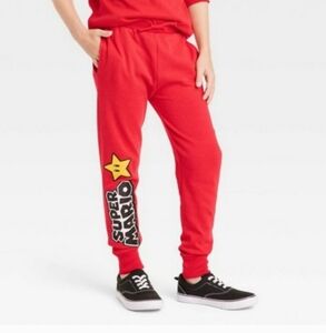 Nintendo Kids Red Jogger Pants